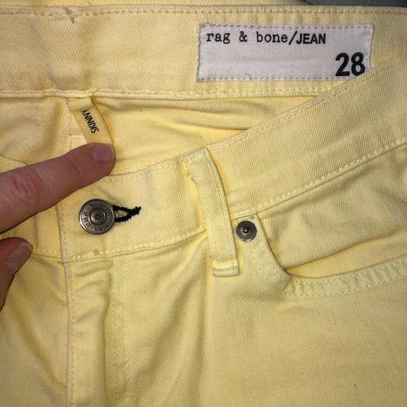 rag & bone Denim - Rag and bone skinny yellow jeans 28